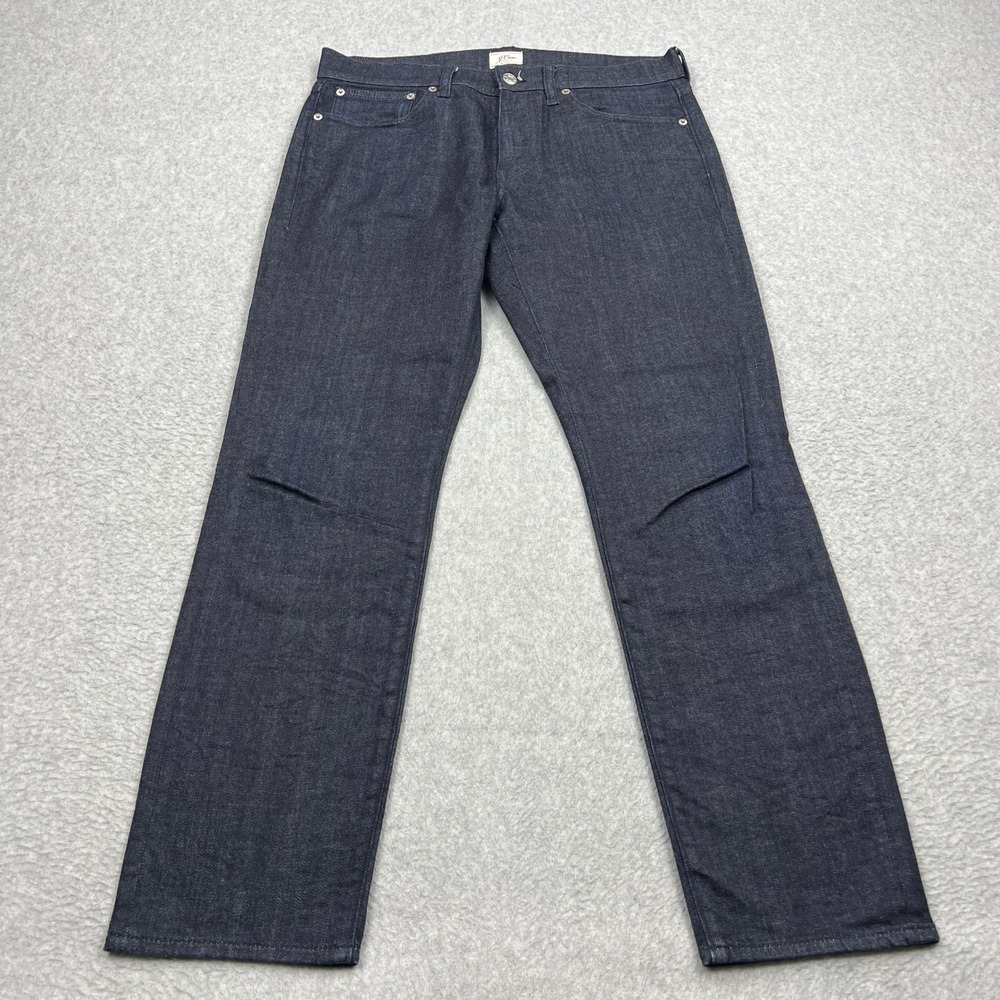 J.Crew 484 Slim Jeans Mens 31x30 Blue Dark Indigo Stretch Denim Pants AB050